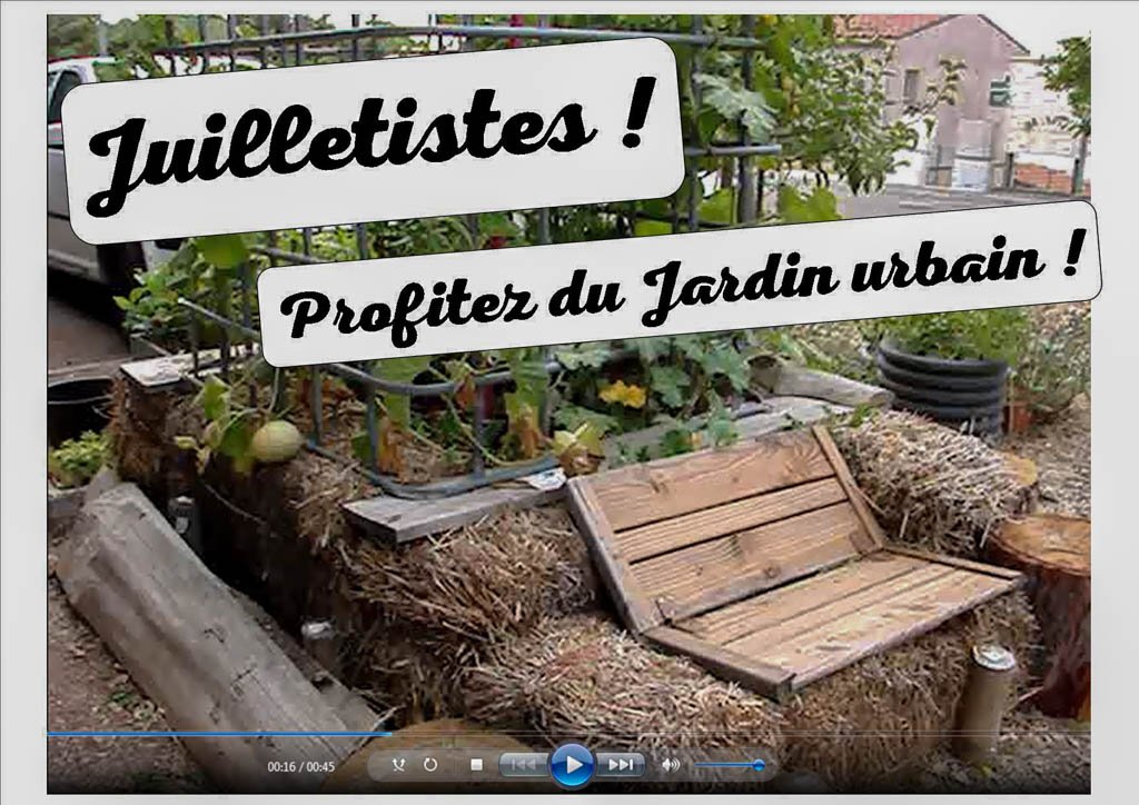 Le jardin urbain « allée du Pébrier » – juillet 2017