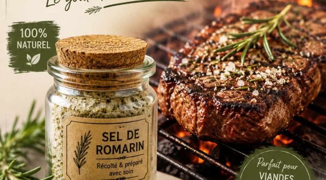 Sel de romarin made in Rochefort du Gard !
