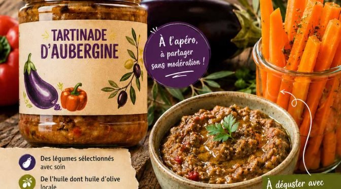 Tartinade d’aubergine Antigaspil et Rochefortaise !