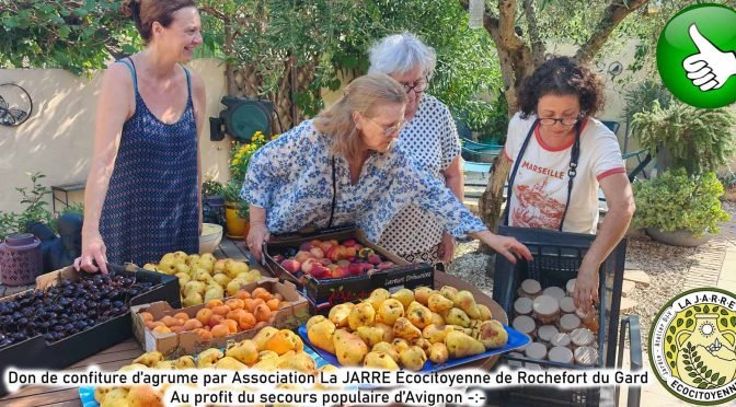 Don à l’épicerie sociale du secours populaire d’Avignon
